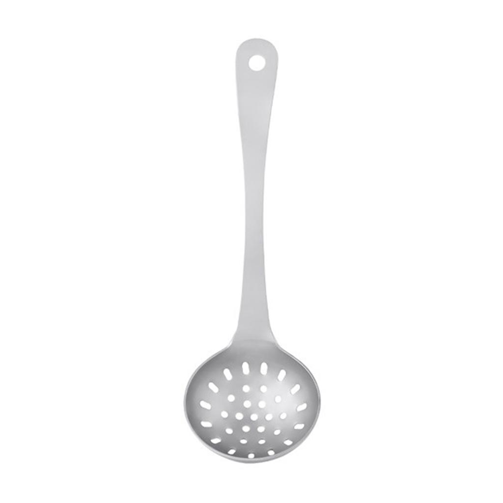 Ti Camping Spoon ened Scoop Head Ergonomic Handle with Hanging Hole for Outdoor Picnic Cooking Kitchen