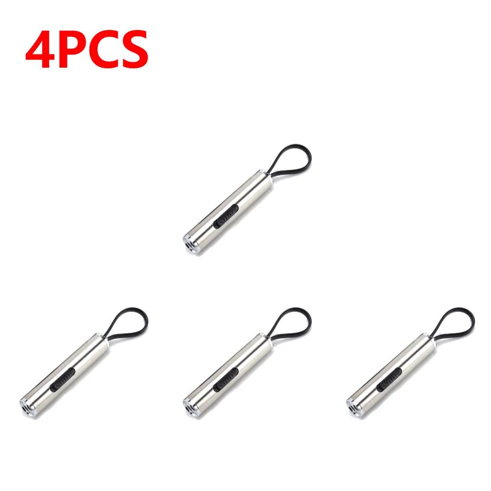 1-5pcs 2 in 1 LED UV Flashlight Battery Powered Portable Pen Light White+Purple Lamp Checker Detection Torch Ultraviolet Light