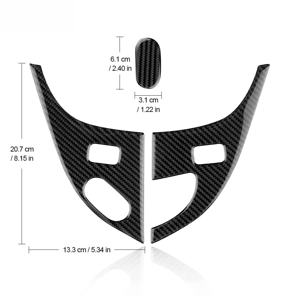 Car Door Lock Panel Button Switch Frame Trim Carbon Fiber Sticker For Chevrolet Corvette C6 2005-2013 Auto Interior Accessories