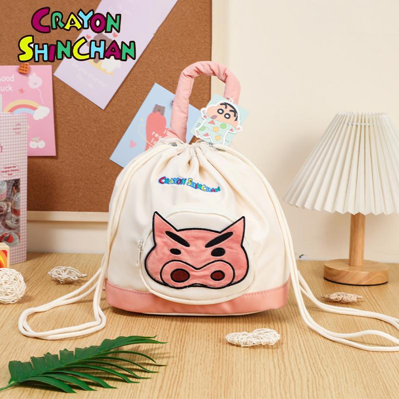 Chan Shin Crayon Large Capacity Backpacks Cutes Cartoon Girl Children Bags Out