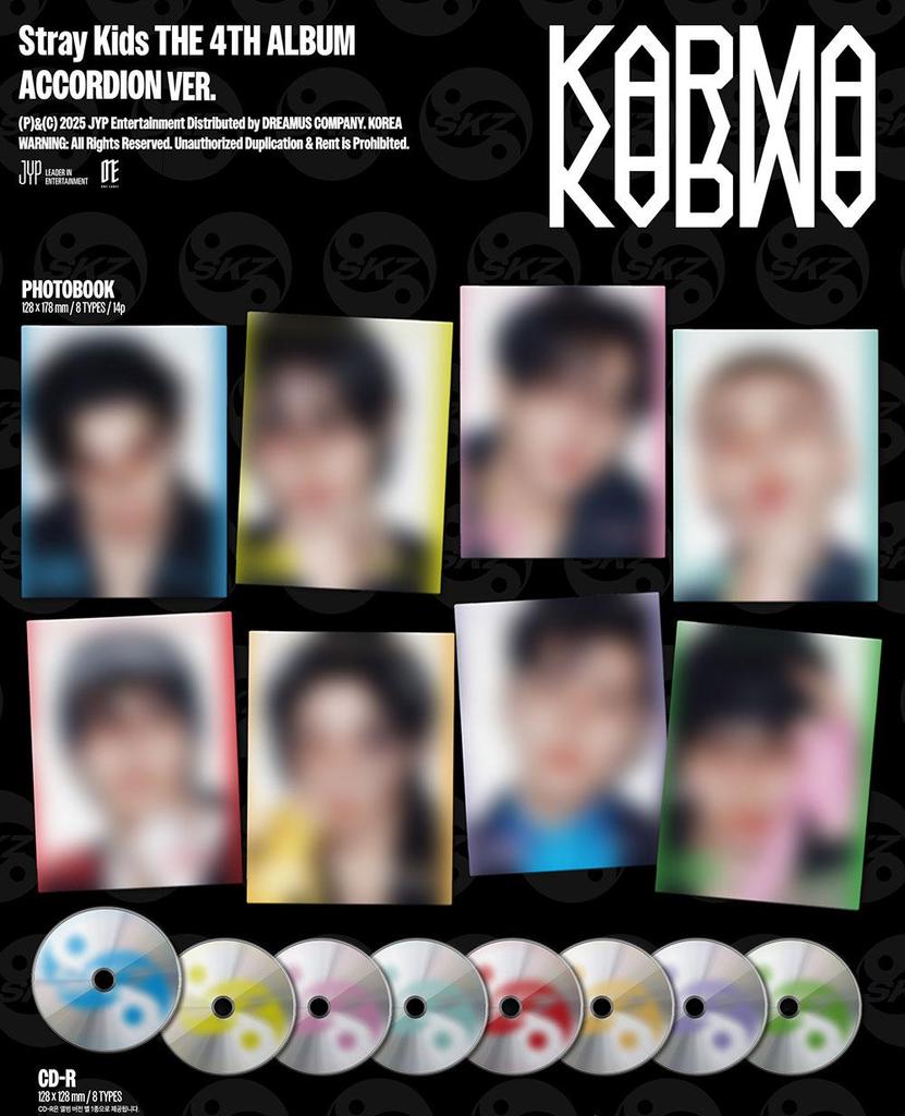 [POB] (ACCORDION Ver.) Stray Kids (SKZ) [KARMA] 4th FULL ALBUM