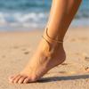 Bohemia Multilayer Rice Bead Anklet Set for Women Fashion Starfish Pendant Anklets Summer Sandy Beach Ankle Chain On Leg Jewelry