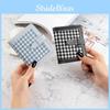 Korean Style Short Wallet Women Minimalist Plaid Coin Purse Retro Thin Student Foldable Coin Purse Female
