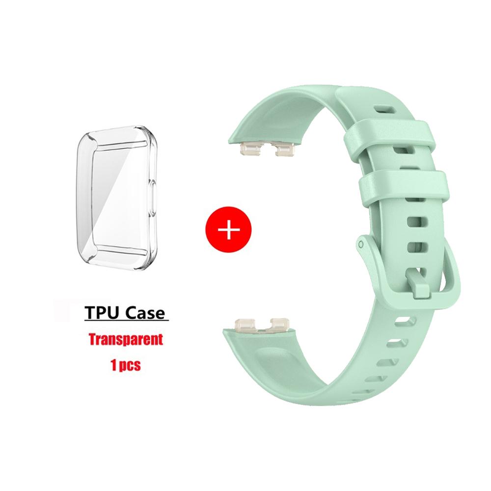 Soft Silicone Strap Case for Huawei Band 8 9 Accessories Replacement Bracelet Screen Protector Wristband for Huawei Watch Band8