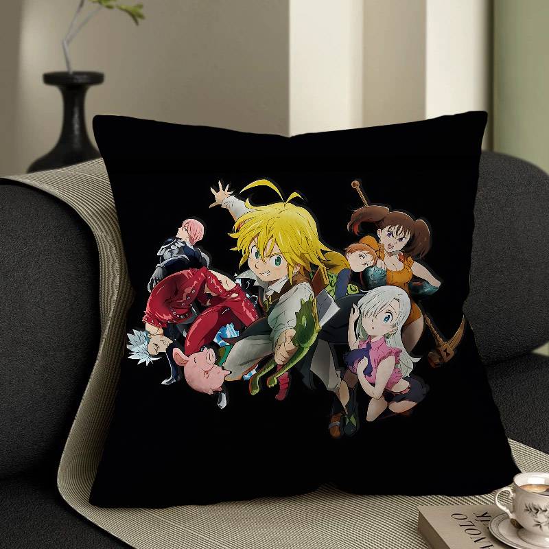 THE Seven Deadly Sins Pillow Cover Sofa Cushion Cover Home Room Decoration Children Gift