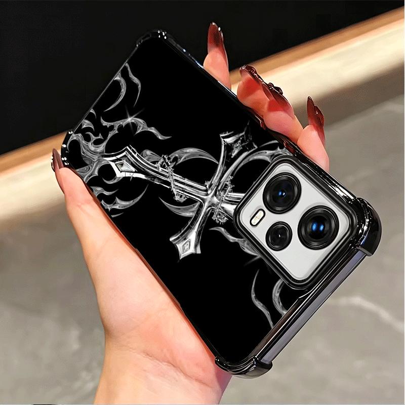 Gothic Cyber Sigil Cross Soft Phone Case For Xiaomi Poco X7 X8 Pro Max X6 X5 X3 F8 Ultra F7 M8 M7 M5S Redmi 15C 15A 15 14C 13C 1