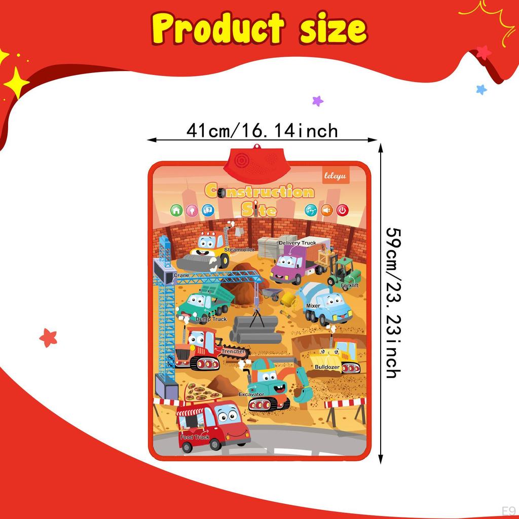 Çocuk İngilizce Sesli Kitap Oyuncak Dekor Duvar Tablosu Anaokulu Okul Öncesi Erkek Çocuklar İçin