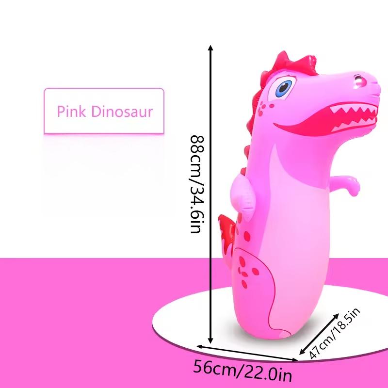 Fun Inflatable Dinosaur Tumbler Boxing Toy Standing Punching Bag Children Games interaction inflatable model Boy's Birthday Gift