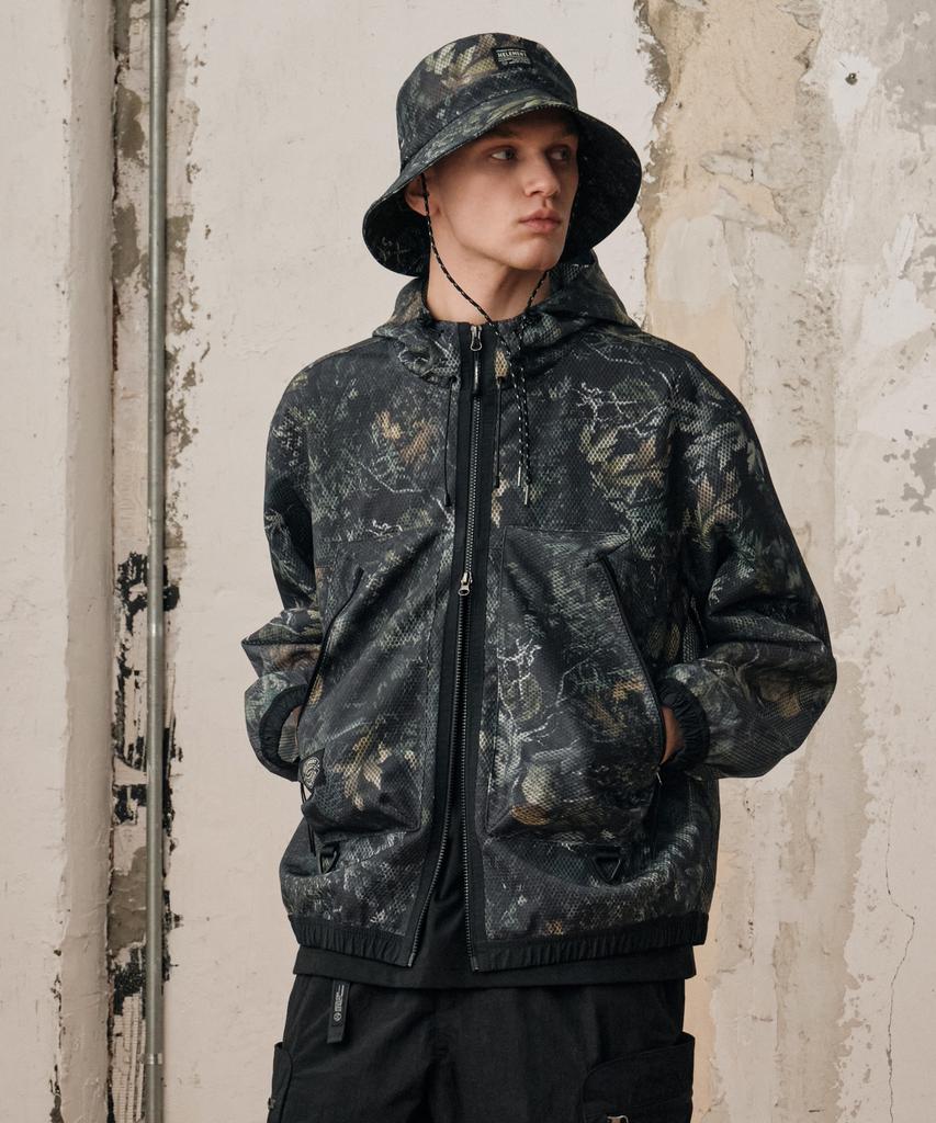 Helement Moss Mesh Hooded Jumper (Camo)