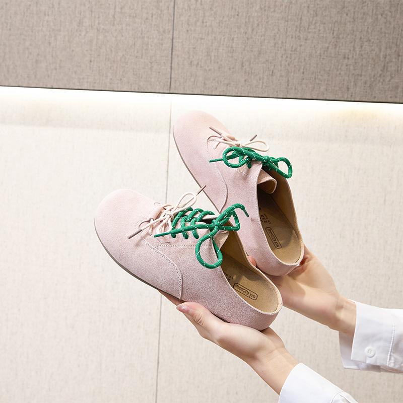 

Женские повседневные туфли из коровьего велюра, женские шлепанцы на платформе, женские полушлепанцы с закрытым носком 40