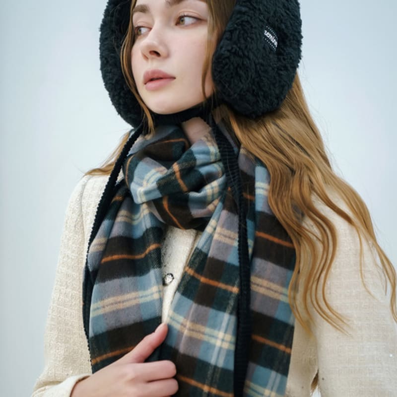 meminn Ned Glen Check muffler 3colors