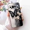 For Google Pixel 9 5G G2YBB Case Butterfly Painting Silicone TPU Black Cover For Google Pixel9 5G GUR25 G1B60 Bumper Shell