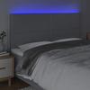 VidaXL LED Headboard Bedroom Furniture Double Bed Accessory Head of Bed Frame Interior Light Grey 3122298
