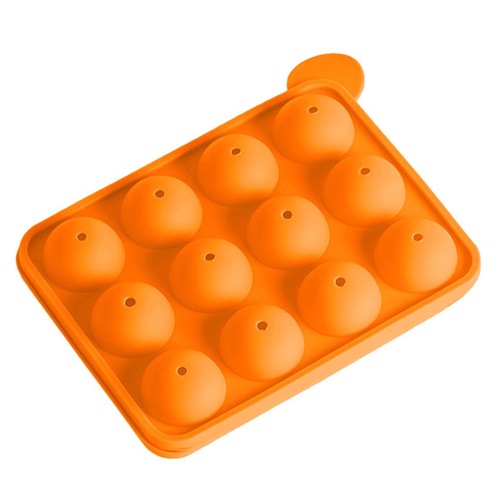 Non Stick Muffin Pan Odor Silicone 12 Balls Tray Lollipop