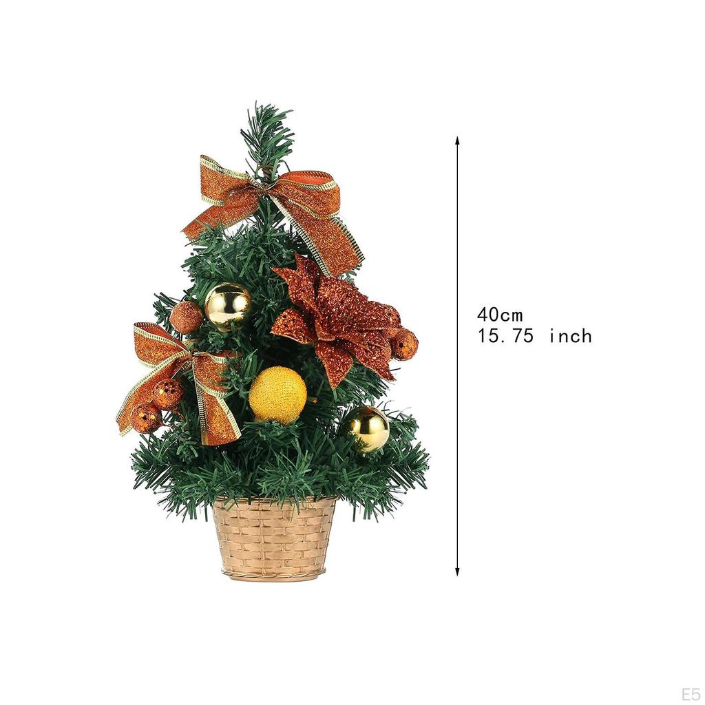 Artificial Xmas Tree for Tabletop Fireplace Kitchen Room Window