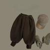 Kids's Trousers Girls Loose Plus Velvet Thickened Baby Warm Corduroy Winter Trousers