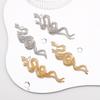 European American Twisted Snake Earrings Light Luxury Exquisite Zodiac Snake Animal Earrings For Women Trendy Fashion Jewelry