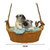 Swinging Puppy Hanging Figurine, Dog Statue, Outdoor Garden Figurine for Home Office