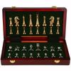 Deluxe Wooden Checkerboard Set 30cm/11.81in Portable Folding with Weight Zinc Alloy Pieces Ideal for Various Holiday Gifts