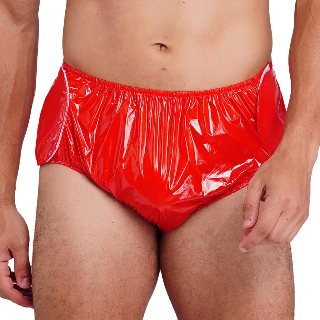 Erwachsene Männer Schwimmwindel L-3XL Wasserdichte Vinyl Wiederverwendbare Inkontinenz Schwimmhose mit Klettverschluss an den Seiten für das Schwimmbad