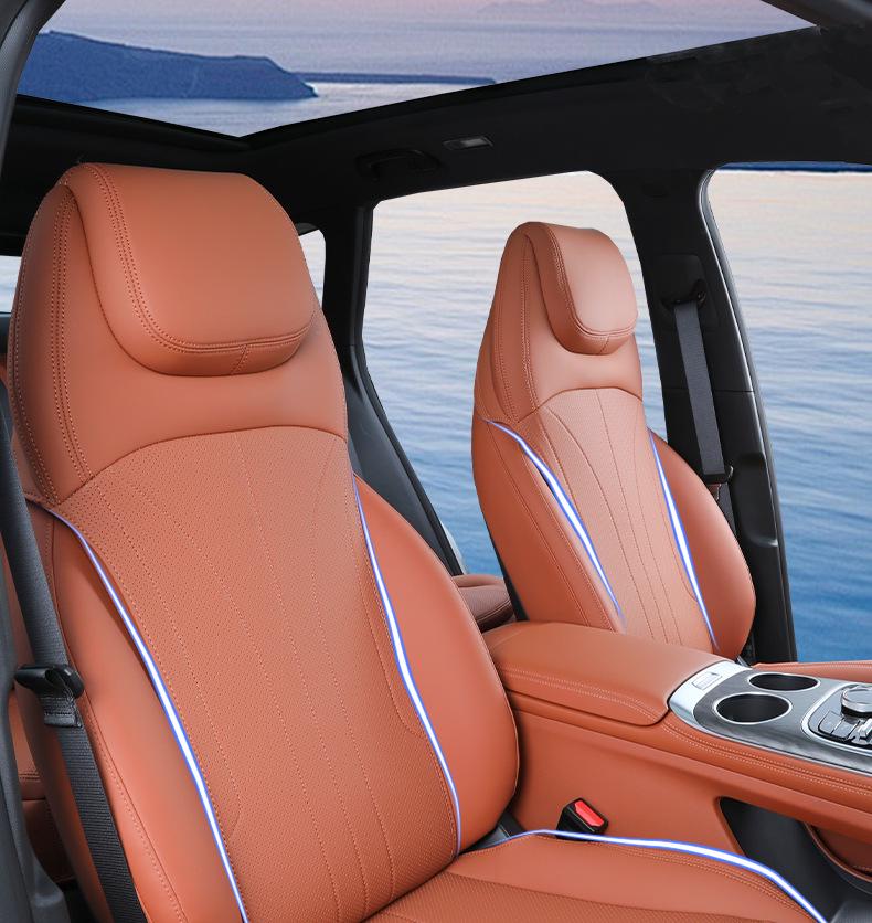 Galaxy M7 Four Seasons Seat Cushion: Universal Fit for 26 Geely Models, Full Coverage Car Seat Cover