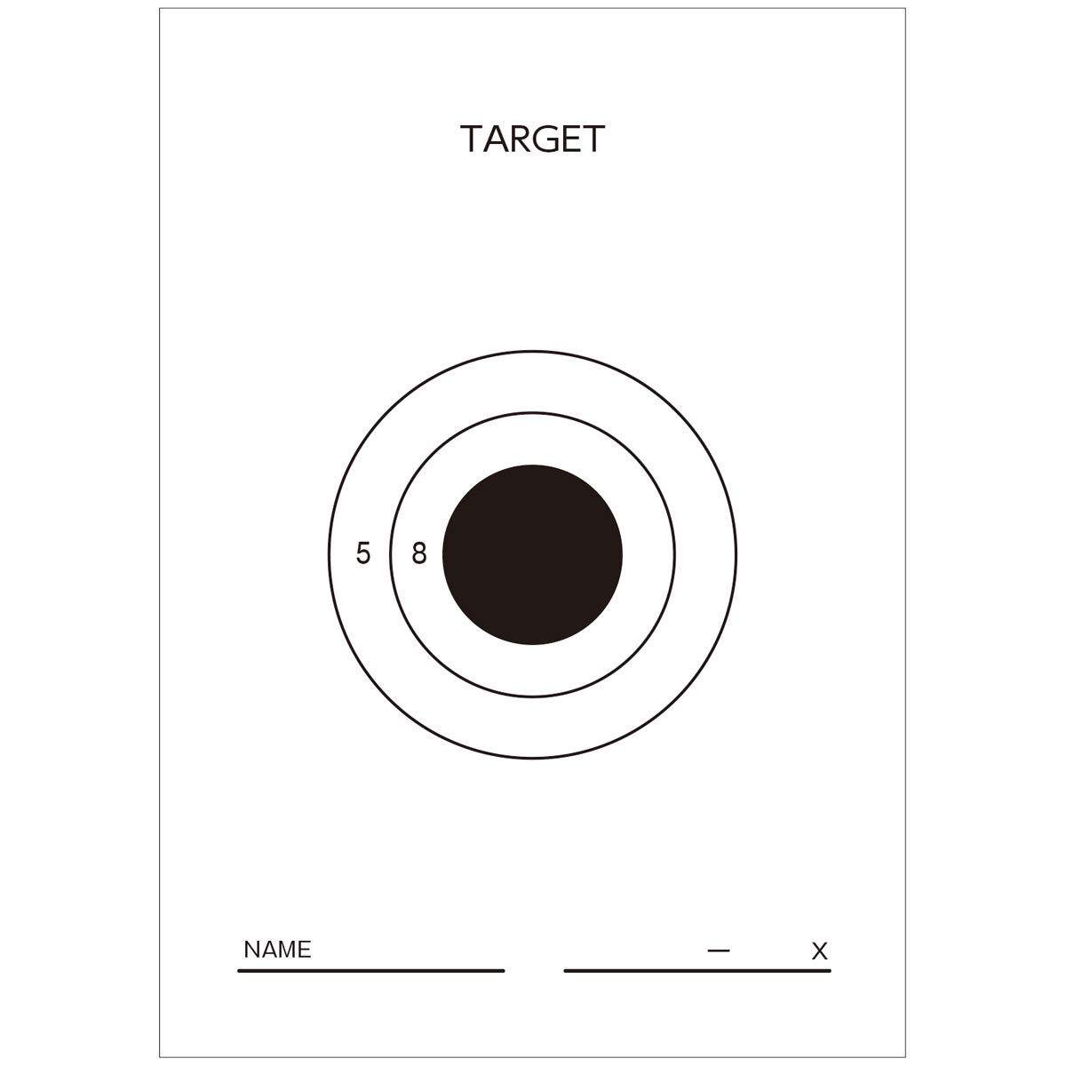 

APS Targets Replica Bullseye Targets APS Cup Target White Airsoft Tracer Assault Sniper Rifles (3-Pack) [Official Size Circle/Black Circle] (Black