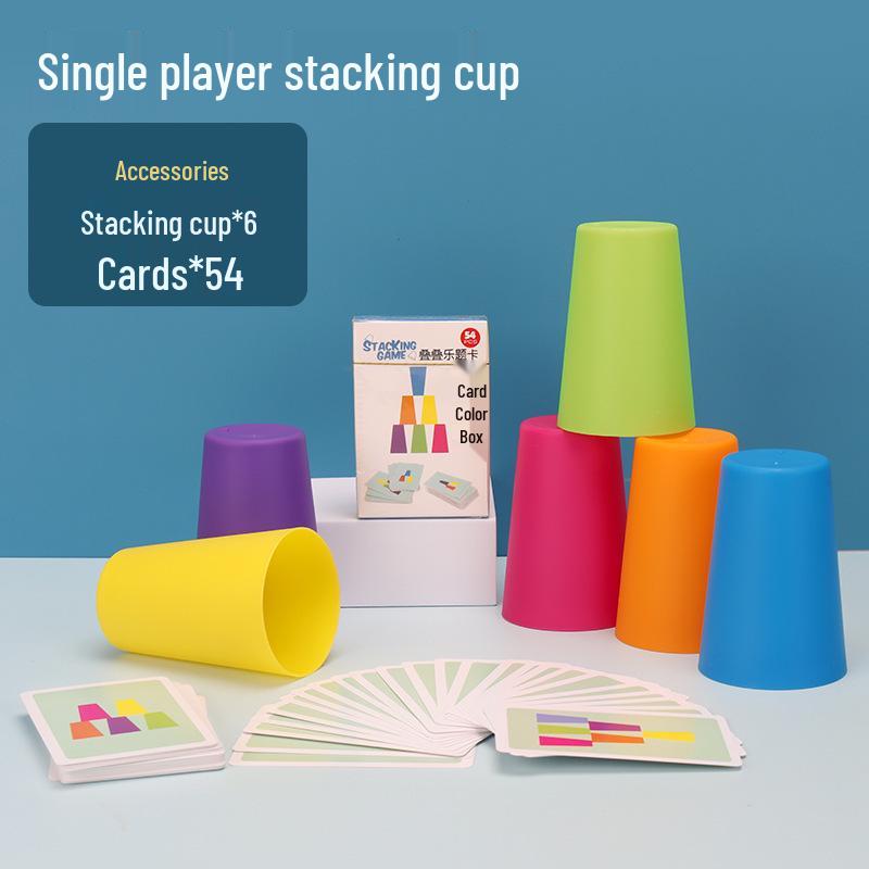 Cross-Border Battle Stacking Cups: Color Sorting & Cognitive Training Educational Game