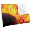 Royce McClure Silky Flaming Skull Supersoft Blanket