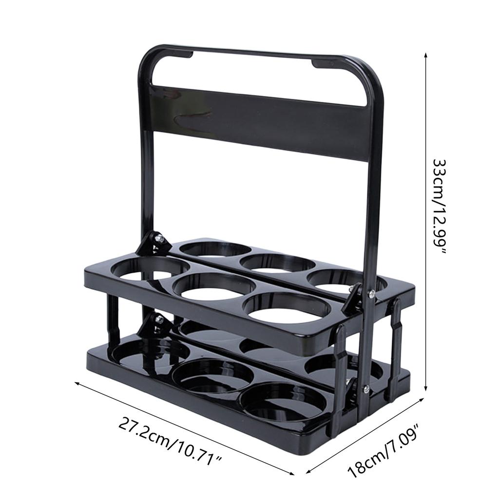 Wine Beer Rack Basket Versatile Beer Bottle Carrier Waterproof Drink Holder Plastic Material for Parties and Gatherings