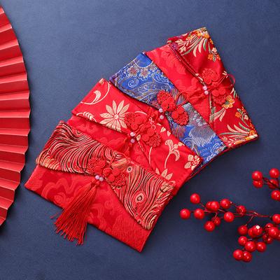 2026 New Year Red Packets Birthday Brocade Money Bag Wedding Red Envelopes Dragon Phoenix Spring Festival Blessing Lucky Gift