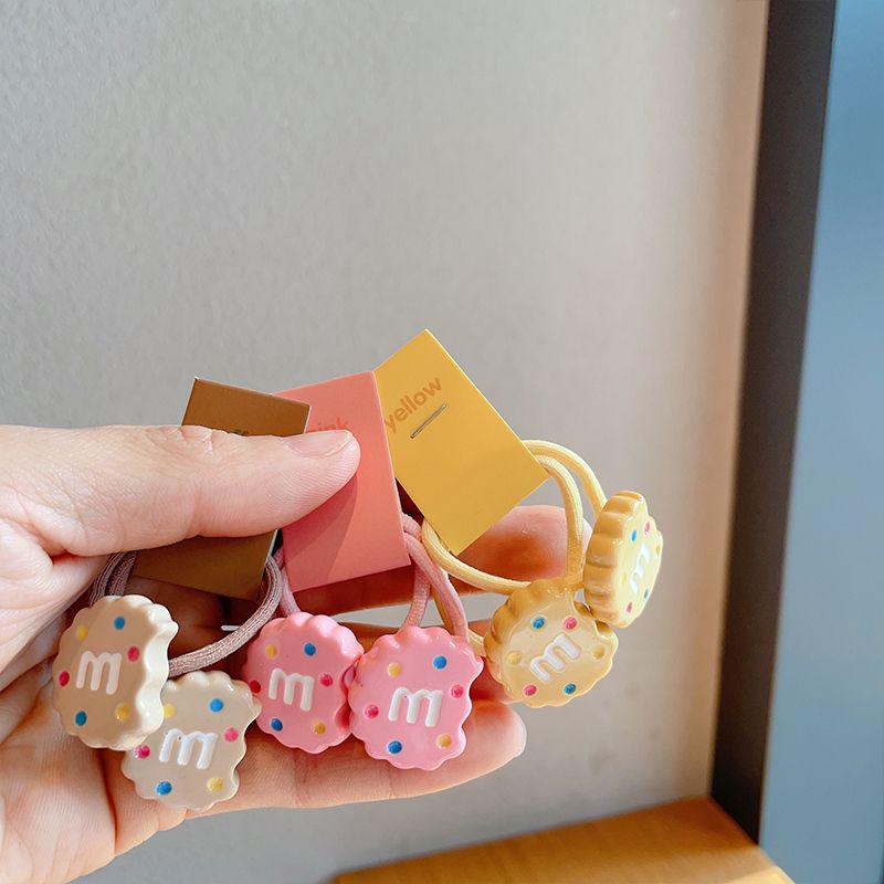 Children's Cute Candy Biscuit Elastic Hair Ties - Baby Hair Accessories