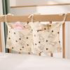 2 Pockets Crib Hanging Storage Bag Portable Baby Bedside Bag New Cot Bed Bag  Infant Room