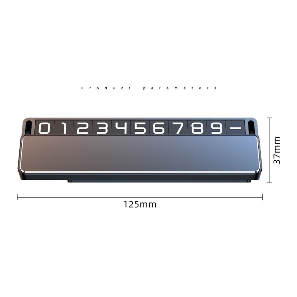 Universal Car Phone Number Plate Elegant Practical Car Temporary Parking Card Adjustable Slide Parking Number Plate Car Styling