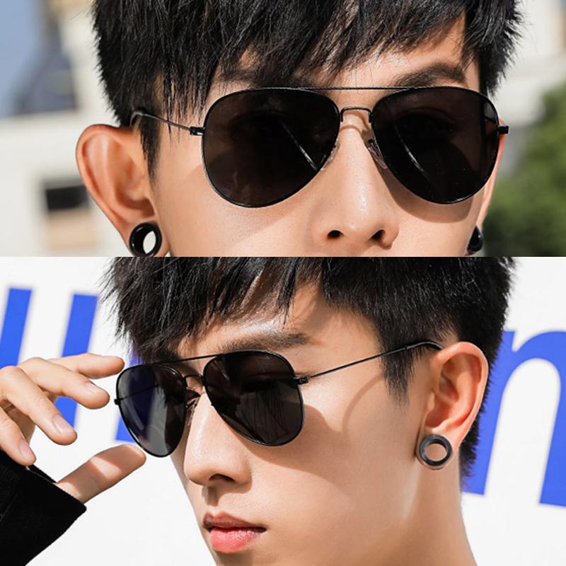 Роскошные мужские поляризационные солнцезащитные очки для вождения, солнцезащитные очки для мужчин и женщин, брендовые дизайнерские мужские винтажные черные солнцезащитные очки-пилоты UV400