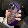 Golden Half Mandala For Iphone 11 12 13 14 15 16 Pro Max Plus Mini 7 8 Se 2020 X Xs Xr Elliptical Tempered Glass Phone Case