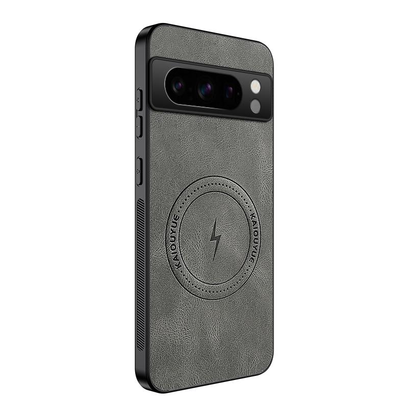 For Google Pixel 8 Pro Luxury Leather Magnetic Phone Case For Google Pixel 8 Pro Wireless Charging Shockproof Bumper Cover Cases