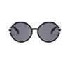 Retro Round Sunglasses Men Women Brand Designer Plastic Frame Oversized Sun Glasses Trendy White Brown Gradient Eyewear Shades