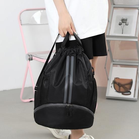 Αθλητική Τσάντα Γυμναστηρίου με Κορδόνι Σύσφιξης Μεγάλης Χωρητικότητας Τσάντα Ποδοσφαίρου Ρυθμιζόμενο Αθλητικό Σακίδιο Πλάτης με Θήκη για Μπάλα και Παπούτσια Αδιάβροχη Τσάντα Ντάφελ από Ύφασμα Oxford