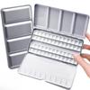 Empty Metal Watercolor Tin Palette Box With 14/26/52pcs Detachable Empty Watercolor Half Pans For DIY Travel Watercolor Palette