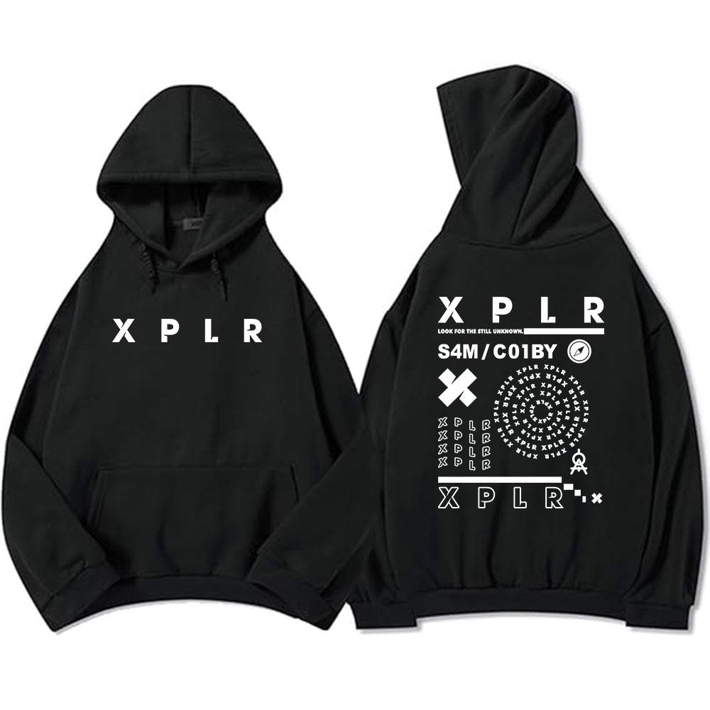 Hip Hop Streetwear Sam and Colby Xplr-r Hoodies Graphic Clothes Heavy Mental Fashion Sweatshirts Soft Hooded Men Hoodie