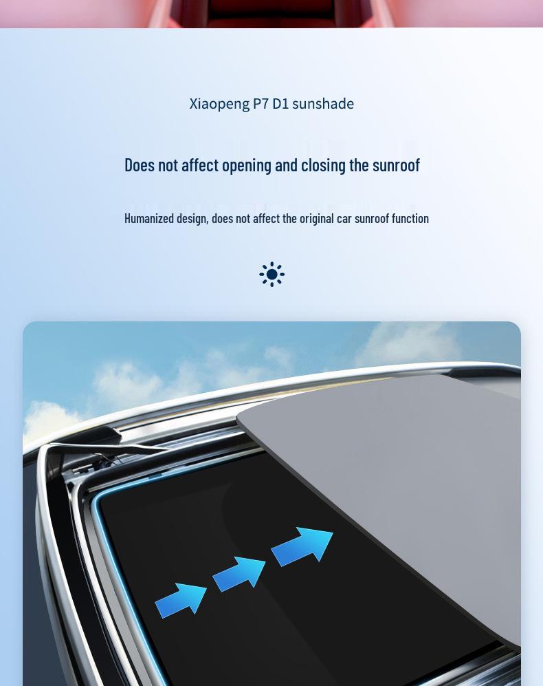 XPeng Mona Sunroof Sunshade & Heat Insulation Board for m03P7/P5/G3/G6