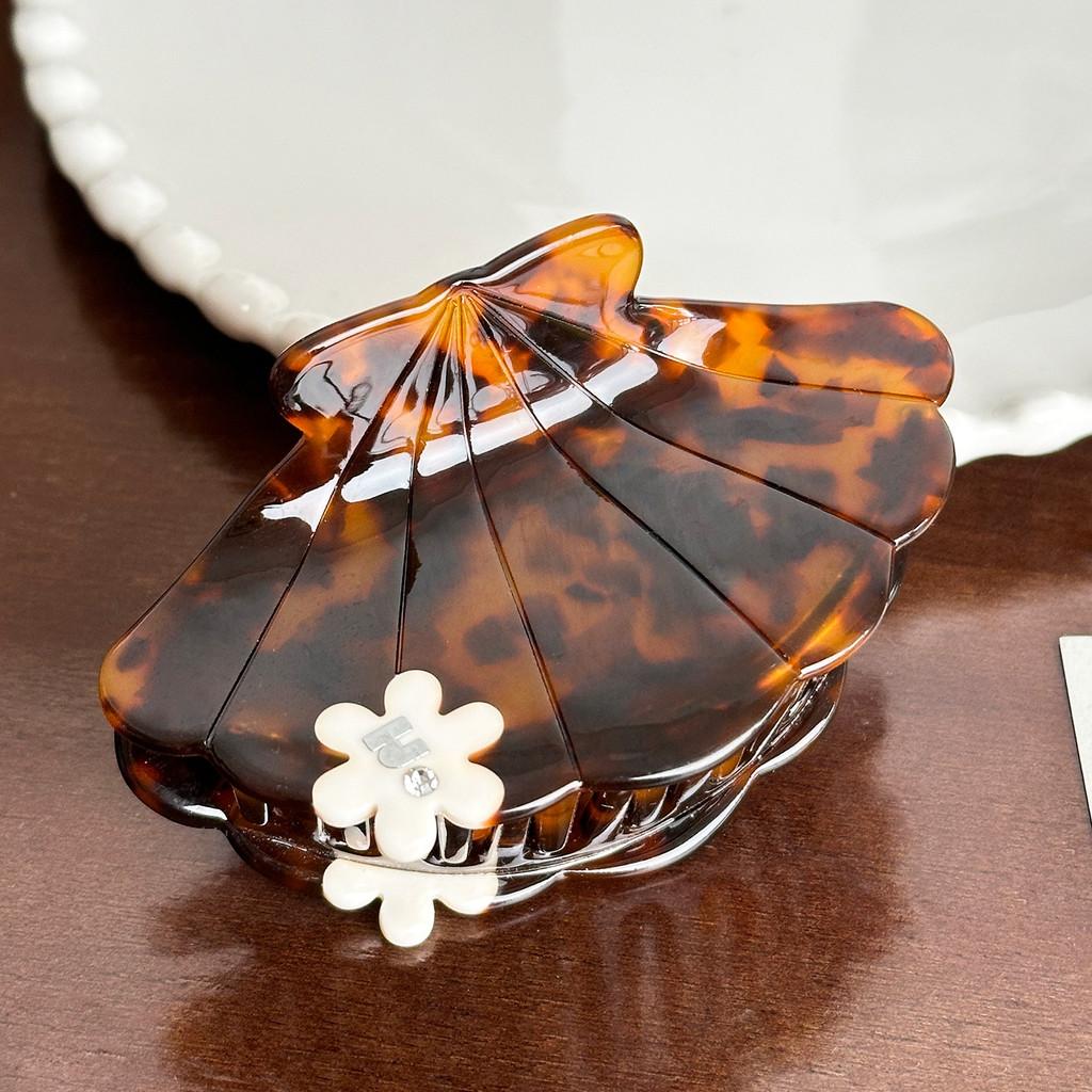 Hair Eyecatching Acetate Claw Clip With Vibrant Colors And Elegant Floral Details Rhinestone