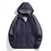 Men's Plus Size Casual Hooded Trench Coat - Autumn Loose Fit 40D Nylon Jacket