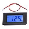 430V Two Wire LCD Display Voltmeter Digital Voltage Power Tester with Blue Screen Backlight