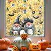 Halloween Cartoon Dwarf Bat Glass Window Home Decoration Static Window Stickers