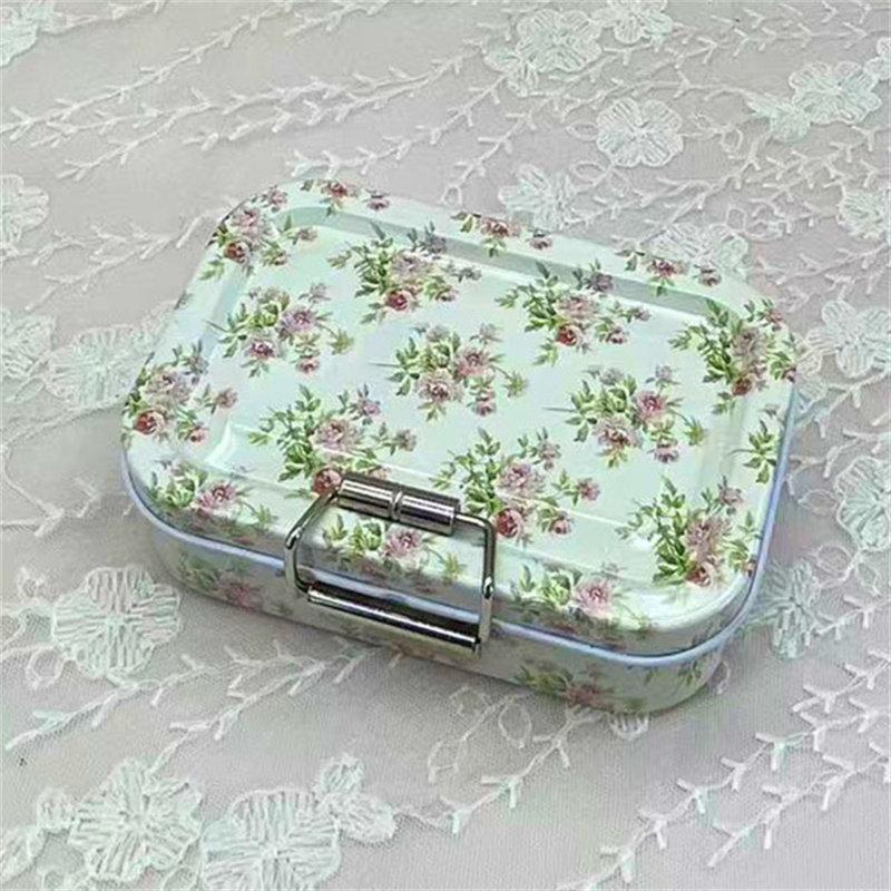 Rust Resistant Vintage Metal Storage Canister with Lid Food Safe Cookie Candy Snack Container for Farmhouse Kitchen Decor