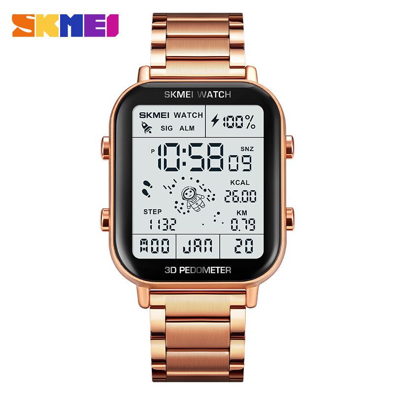 Skmei Men's Multifunctional Sports Watch with Pedometer, Waterproof, Electronic Display, and Calorie Calculator