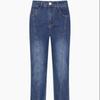  Benetton  Incisional Roll Up Straight Denim Pants Badp15341