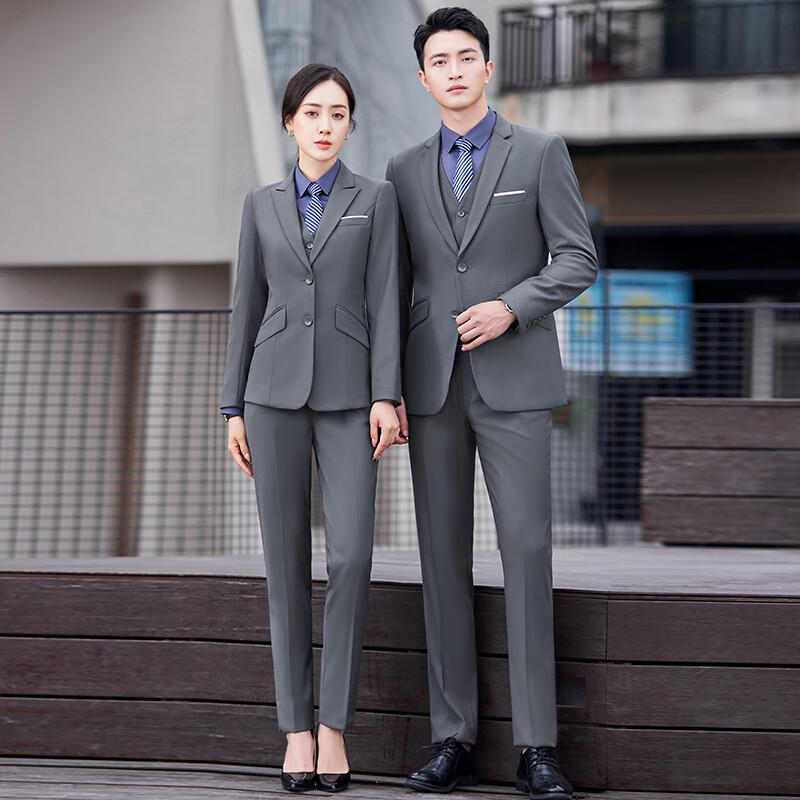 Tluoman Wrinkle-Resistant Business Suit Set