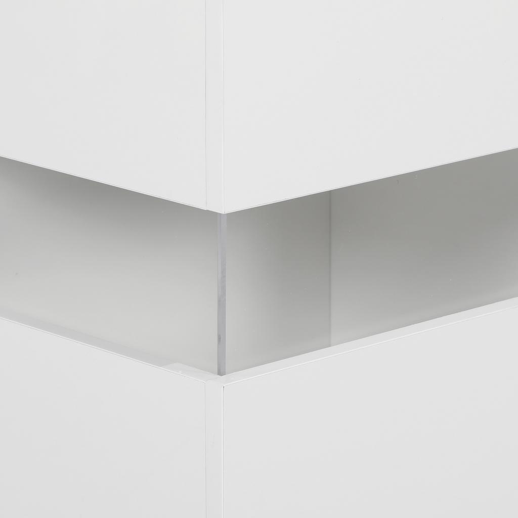 LED Light Sideboard - High Gloss White